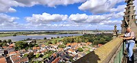 Prachtig uitzicht bovenop de kerktoren