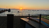 Zonsondergang bij Lake Tahoe