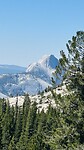 Uitzicht op half dome op Yosemite