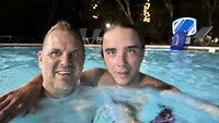 Weer lekker in de hottub in San Diego