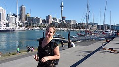 Eef in de hippe haven van Auckland