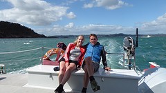 ron & eef op de catamaran