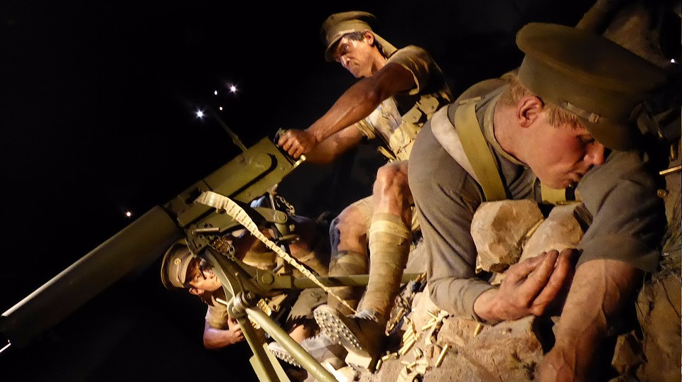 Slag van NZ bij Gallipoli (Tusrkije)museum Te Papa