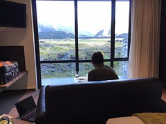 uitzicht vanuit onze kamer