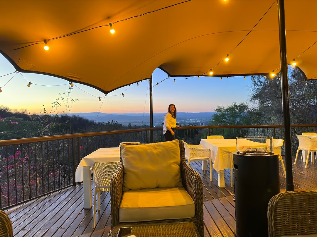 terras en uitzicht Sheppard boutique hotel
