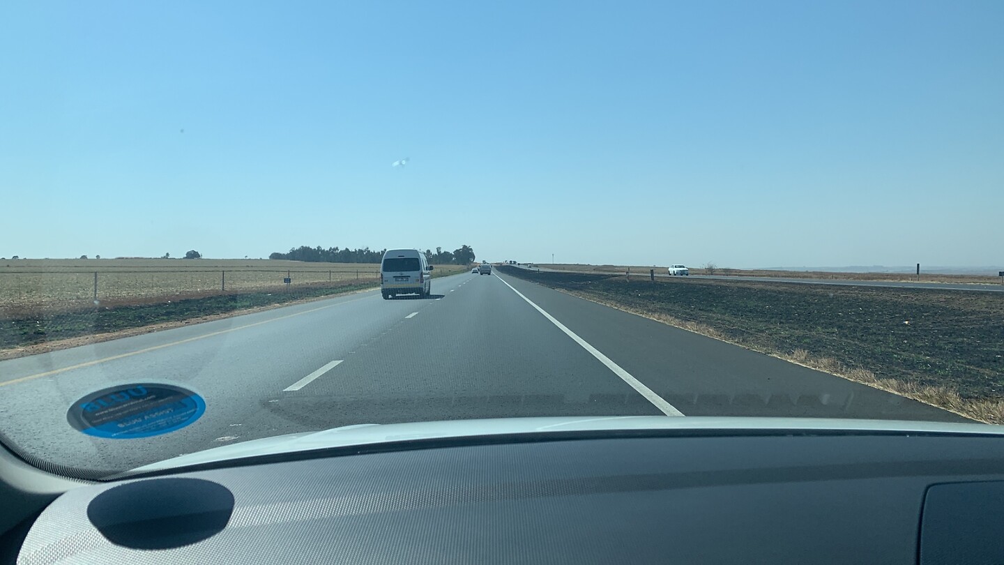 onderweg van johannesburg naar nelspruit