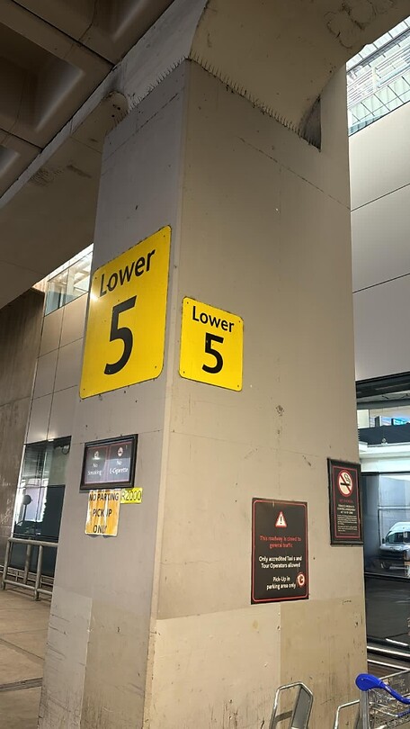 Afhaal punt luchthaven Johannesburg