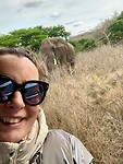 selfie met een olifant