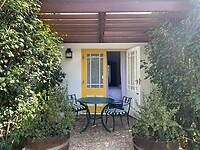 Terrasje bij onze hotelkamer