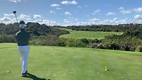 Playing at Pezula golf