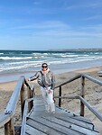uitwaaien op strand bij Mosselbaai