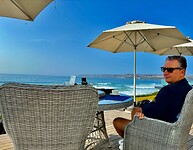 Ontbijten terras Bay lodge in Mosselbaai