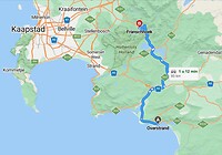 Route van Hermanus naar Franschoek