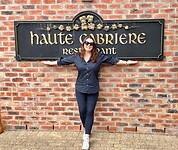 Koffie drinken bij wijnhuis Haute Cabriere