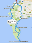 Route Chapman's peak Drive