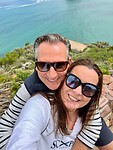 2 blije toepen op het topje van Chapman's Peak