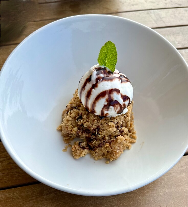 apple Crumble bij Cape of good Hope