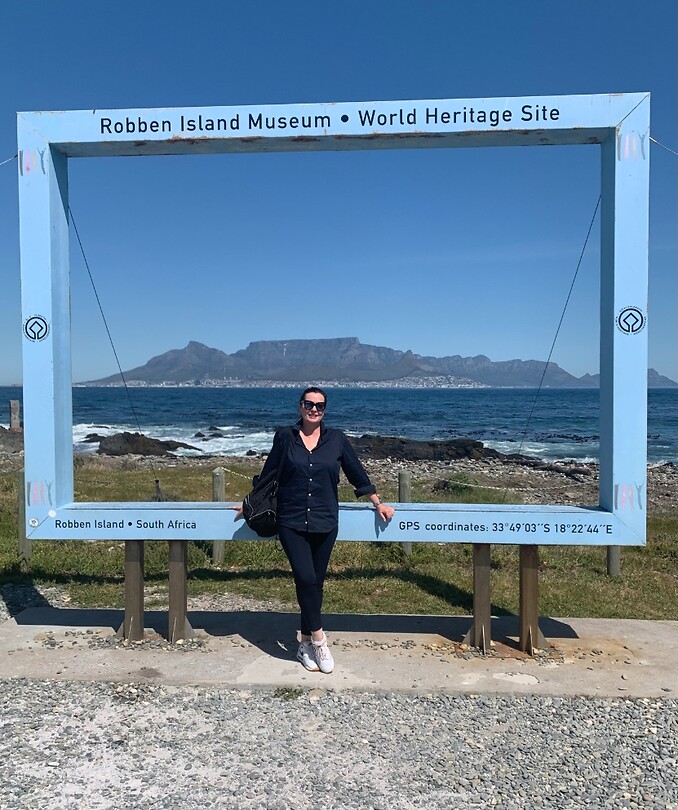 Robbeneiland met op achtergrond de tafelberg