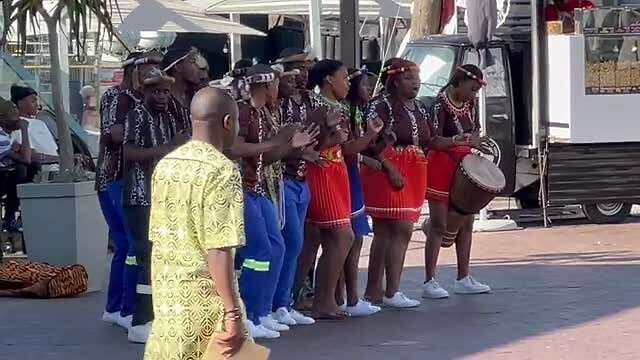 Muziekgroepjes in het centrum van Kaapstad