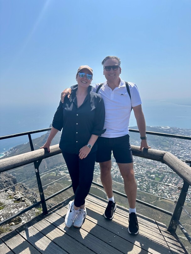 On top of the mountain