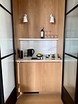 De koffiecorner in onze kamer