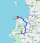 Route van Kaapstad naar Constantia
