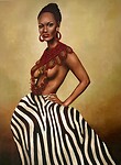 schilderij met zebra invloeden