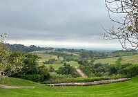 Uitzicht bij wijnestate Beau Constantia
