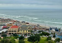 Muizenberg beach from above