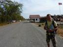 In niemandsland met uitzicht op Cambodia