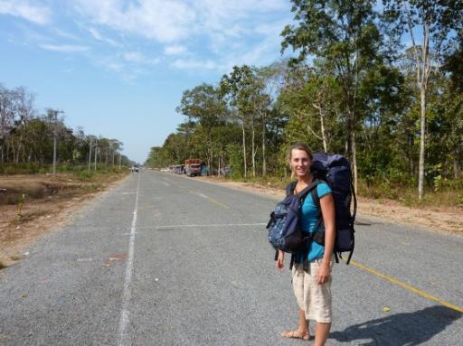 In niemandsland kijkend naar Laos