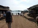 Roos lopend naar de Mekong