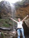ik & waterval van 100 meter hoog