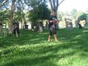 cricket in the backyard