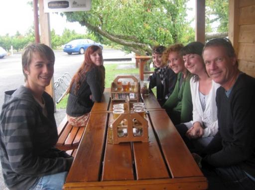 tasting cider & beers