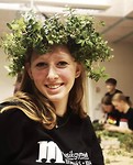Lingonkrans maken voor Lucia