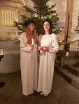 Liv en ik tijdens Lucia