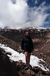 Yasmine op de Chimborazo