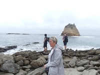 Nadine op het strand