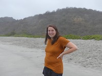 Yasmine op het strand