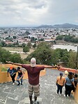 Vanaf bovenop de piramide van Cholula