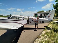 Vlucht naar blue hole