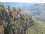 the famous three sisters in blue mountains