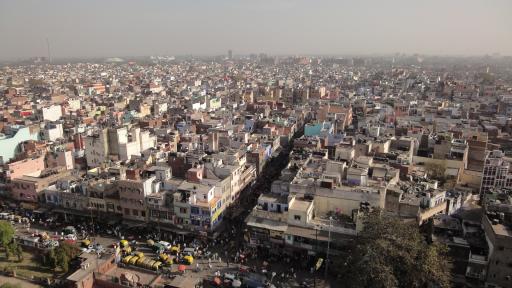 Delhi - Uitzicht vanuit Jama Masjid