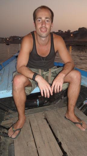 Varanasi - Ik in bootje