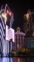 Macau Schiereiland - Grand Lisboa 's nachts