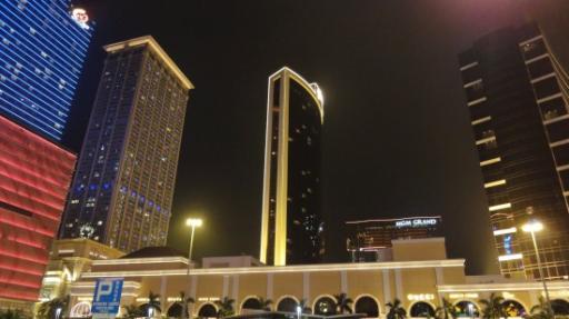 Macau Schiereiland 's nachts