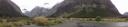 Te Anau-Milford Snelweg - Aap Kreek panoramashot