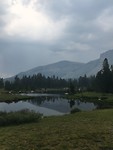 Uitzicht bij Tioga Pass route