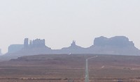Long road to Monument Valley